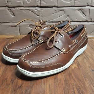 Thad Stuart boat shoes luxury size 13, like new.